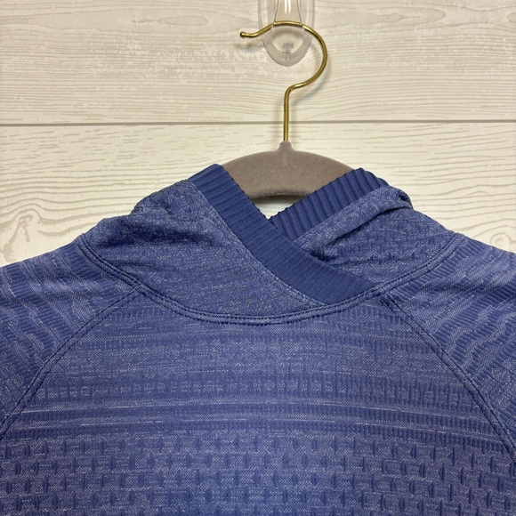 Lululemon Rest Less Pullover Hoodie Blue/White Size 6 - Picture 4 of 8